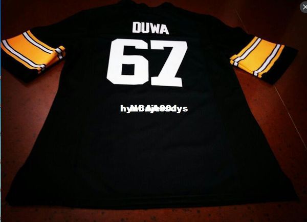 

men #67 levi duwa iowa hawkeyes alumni college jersey xs-6xl or custom any name or number jersey, Black;red
