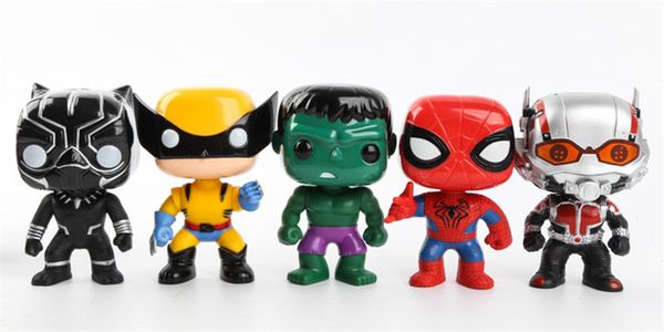 

10cm funko pop 10pcs/set justice action figures avengers super hero characters model vinyl action figures novelty items
