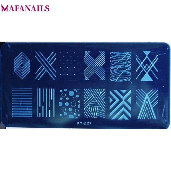 

6*12cm rectangle geometric pattern nail art stamping plates,stamping nail image template manicure stamp plate for 1pcs, White