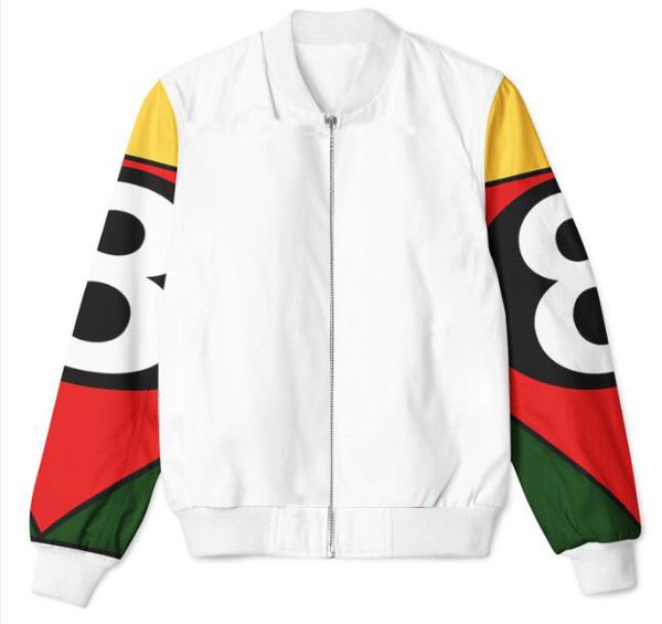 

Реальный США Размер 3D Сублимационная печать на заказ Куртка плюс размер 3XL 4XL 5XL 6XL