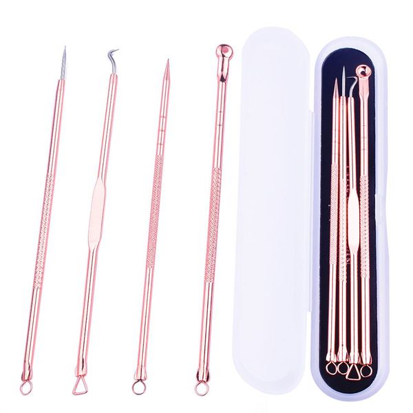 

4 pcs acne blackhead removal needles pimple acne extractor black head pore cleaner deep cleansing tool skin care beauty products