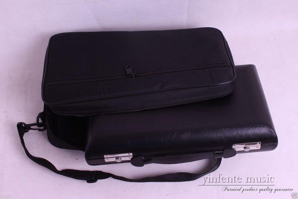 Custodia per oboe Yinfente Nuovo colore nero Leggero Resistente Borsa morbida Imbottitura spessa Superficie in pelle