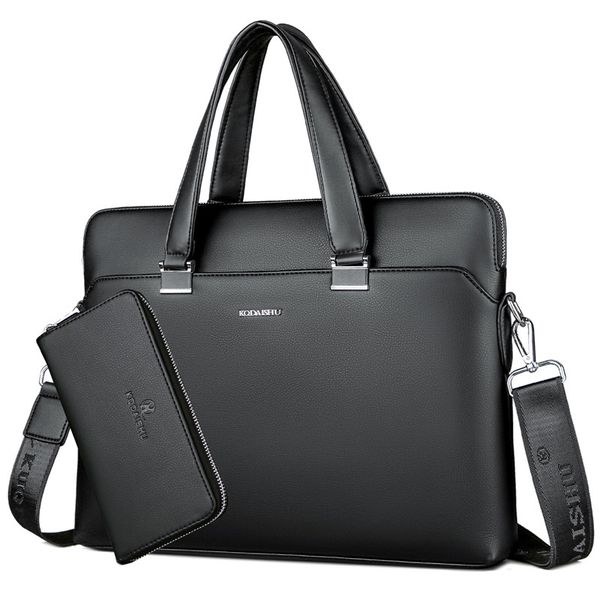 

beraghini business men briefcase bag pu leather lapbag office large capacity briefcase male shoulder bags