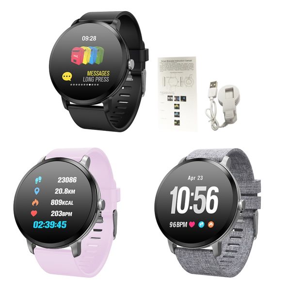

ios / android waterproof smart bracelet fitness tracker heart rate&sleep monitor multifunctional men and women smart watch, Slivery;brown