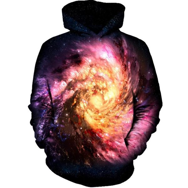 

wholesale men's woman's sleeveless uv glow cosmic galaxy hoodie w/peacock hood liner made to order ypf93, Black