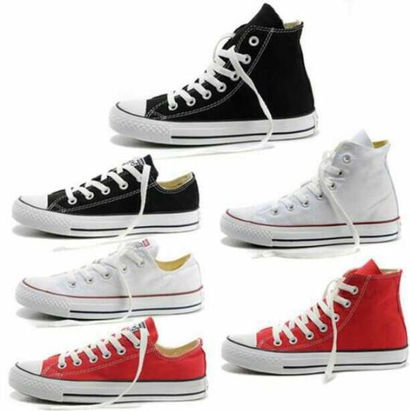 

New 15 Color Credible Unisex Shoes All Size 35-46 For Men Women Sneakers Run Sport Casual Low High Top Classic Skateboarding Canvas Cheap