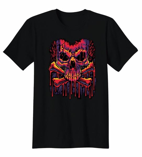 design your own shirt online regular men crew neck short sleeve paint dripping colorful skull tee shirt awesome t shirts designs cool funny shirts paint your own shirt