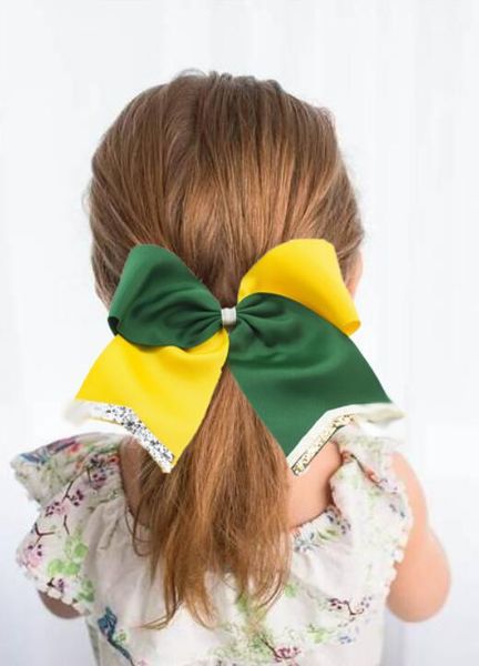 2018 Hot Sale Glitter Cheer Hair Bows Cheerleading Bow With