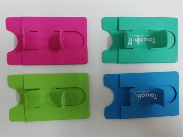 

oem suction cup silicone card wallet with stand silicone rubber credit card holder,rubber business silicone card holder