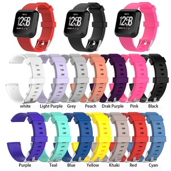 

замена силиконовый классический ремешок ремешок браслет для fitbit versa браслет смарт-часы спорт s/l