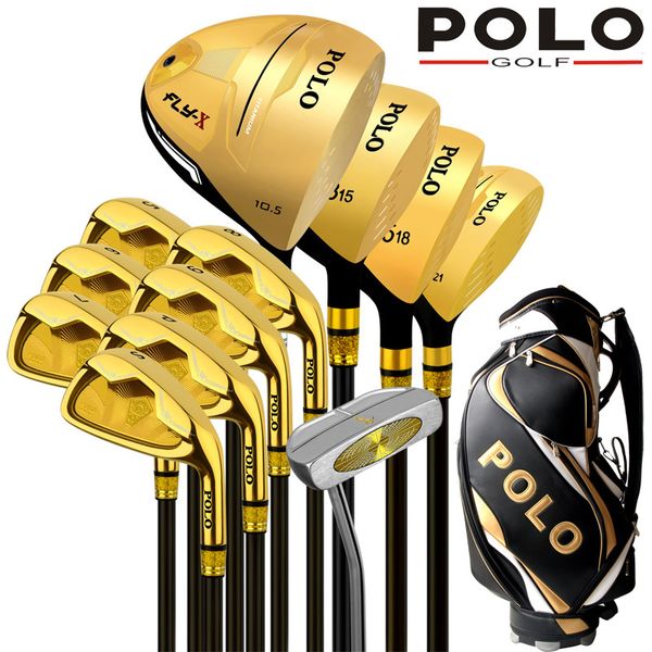 

polo collections and professional gamer titanium alloy rod of driver golf clubs complete full set carbon graphite shaft