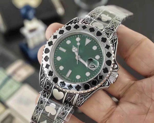 

мужские роскошные автоматические наручные часы из нержавеющей стали с автоподза