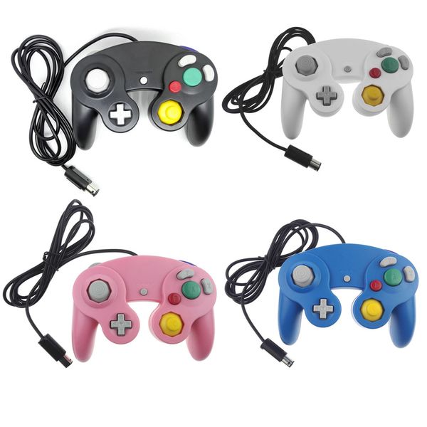 Multicolor Classic Retro Wired Gamepad Joystick para Gamecube NGC Jogo Controlador Console Analog Gaming Joypad para Wii Rápido Navio