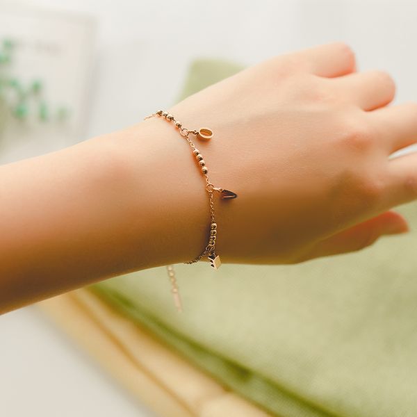 

горячая 2018 летняя мода браслет бисер браслет письма любовь браслет женские украшения свадебные праздничные подарки, Black