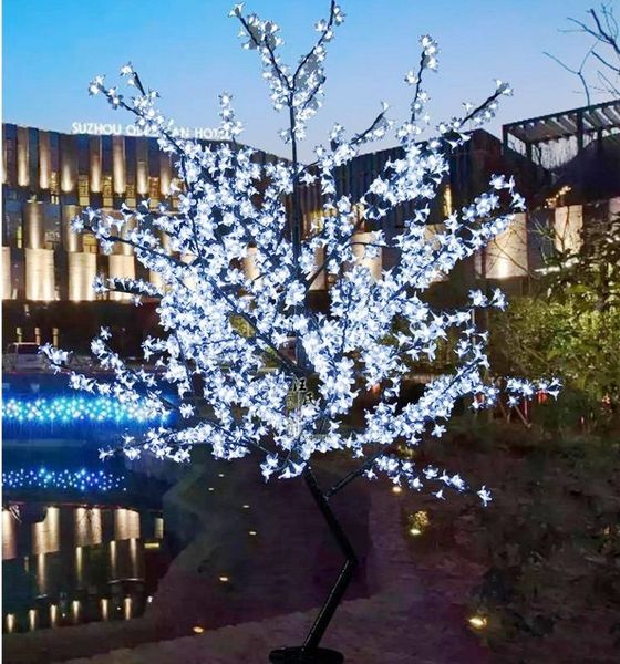 

2017 led cherry blossom tree light 864pcs led bulbs 1.8m height 110/220vac seven colors for option rainproof outdoor usage drop shipping