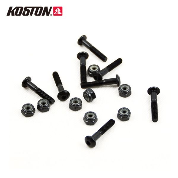 

koston skateboard screws 1.1 inch steel raised hexagon longboard head deck bolts and nuts ac304