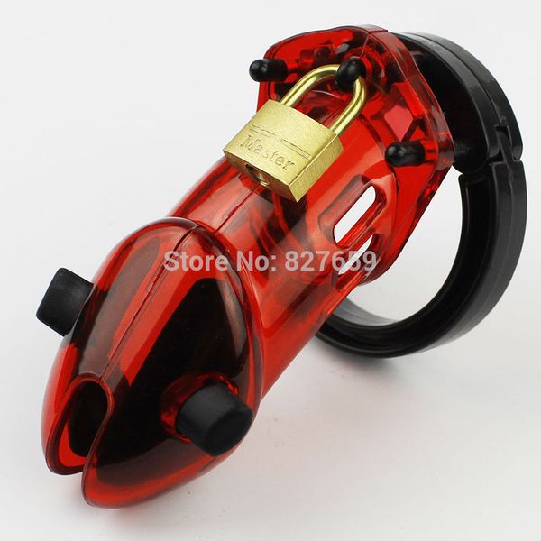 

cb6000 plastic chastity device estim electro shock men game y18110302 toys for male chastity cock belt cage tbvir