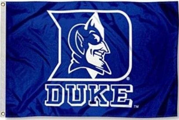 

150 см * 90 см герцог синие дьяволы флаг баннер 3 * 5 футов полиэстер обычай висит дома