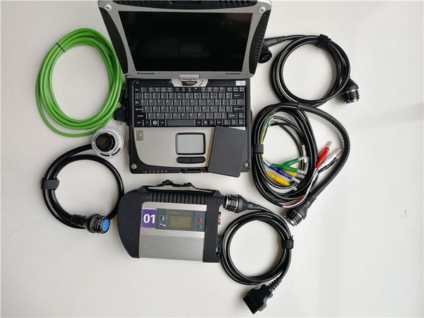 

mb star c4 sd connect auto diagnostic tool vediamo/x.entry/dsa/dts v06.2023 latest software used lapcomputers toughbook cf19