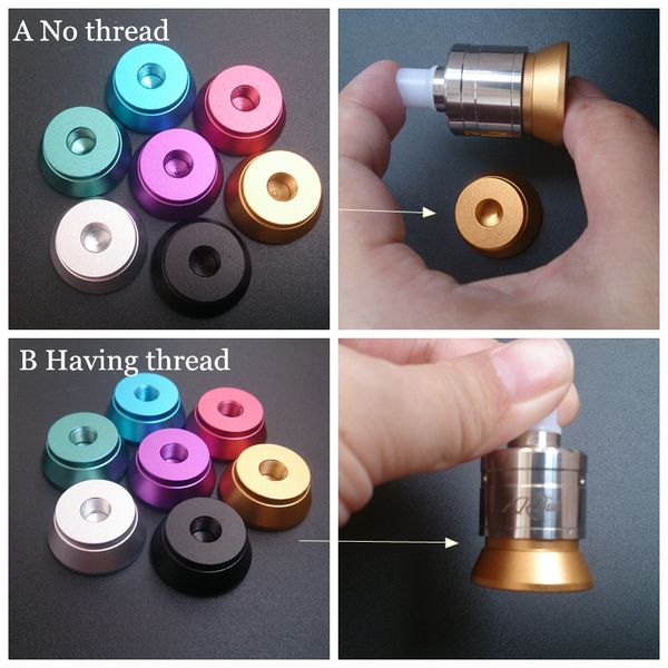 

Алюминиевая база RDA RBA танк Clearomizer атомайзер стенд металлический держатель выставка с 510 резьбой 3 стиль дисплей для Vape Mod e cig DHL