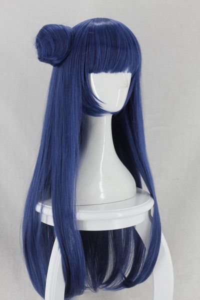 

sunshine yoshiko tsushima yohane long blue cosplay wigs for girls, Black;brown