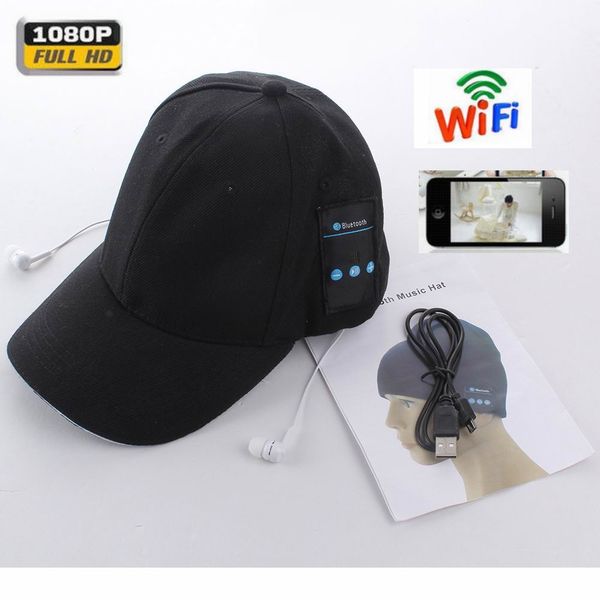 

New hd 1080p cap camera wifi remote mini camera bluetooth head et mu ic play video recorder 720p pc webcam out door port camera