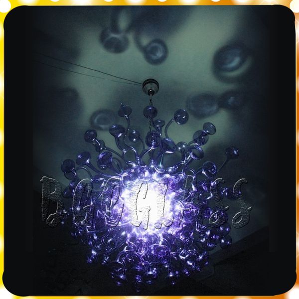 

baby's breath handmade blown glass chandelier modern art glass hanging led pendant lamps chihuly style customized glass chandelier ligh