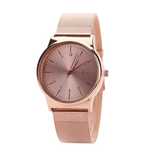 

fashion rose gold women watches classic golden watch feminino quartz stainless steel wrist watch 10.22, Slivery;brown