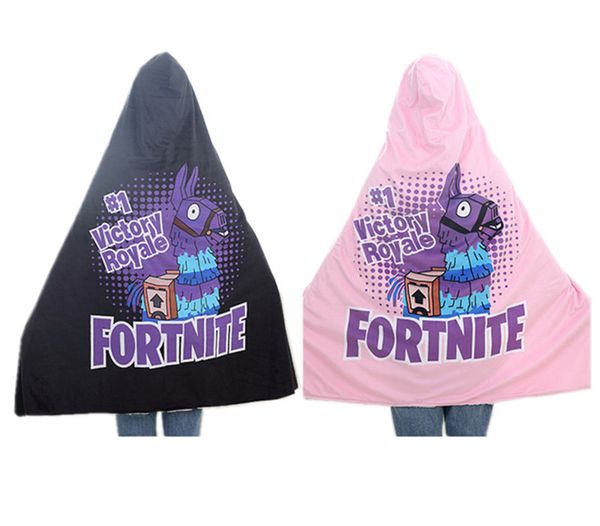 fortnite cloak blankets rainbow horse print hooded blanket kids men women christmas gift winter warm plush - cape fortnite