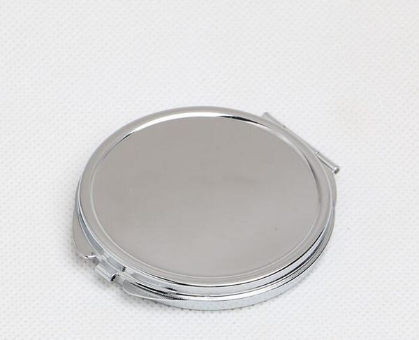 

Whole ale 50pc 60mm blank compact mirror diy portable metal co metic mirror ilver fedex dhl l1140