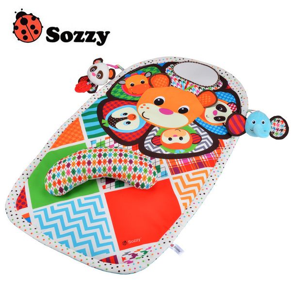 Sozzy bébé mignon dessin animé Animal en peluche poupée multifonctionnel rampant imperméable tapis de couches grande taille couverture de jeu