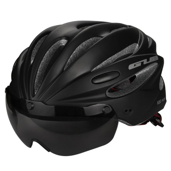 

gub magnetic goggles cycling helmet ultralight bicycle helmet with lens & sunvisor ciclismo 56-62 cm bike
