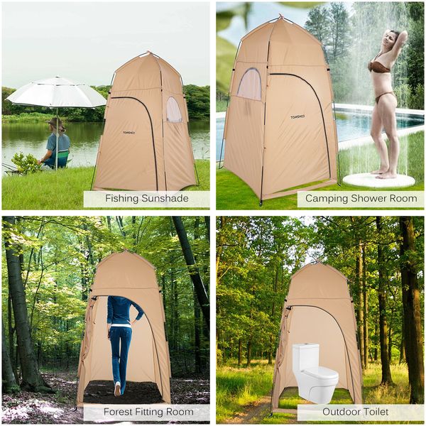 TOMSHOO Camping Tent Outdoor Shower Tent From RU/US Toilet Bath Changing Fitting Room Beach Privacy Shelter Travel