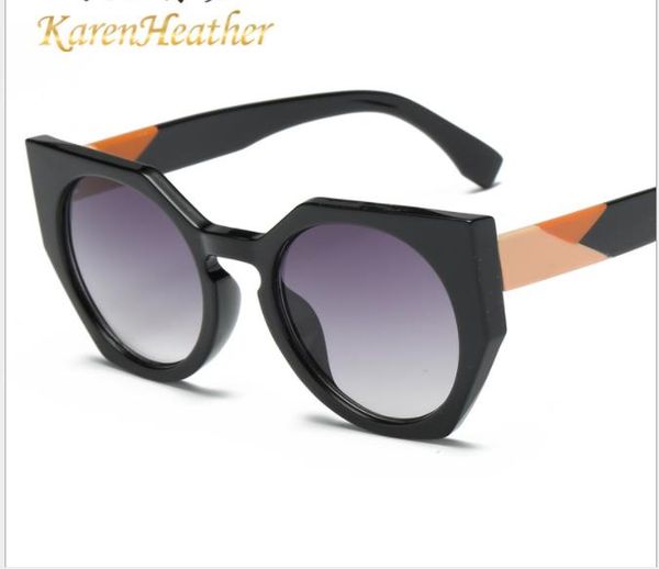 

new ladies sunglasses, european and american sunglasses, personality sunglasses, White;black