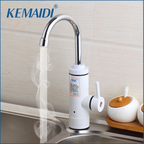 

kemaidi ru stock instant tankless electric water heater faucet kitchen instant heating tap water heater with led eu plug