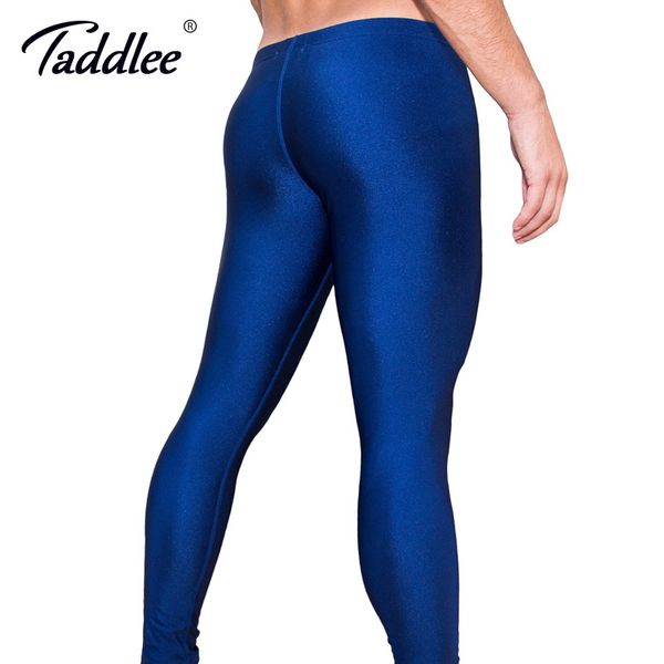 

taddlee brand long pants men's sports running pencil tight high stretch bottoms active jogger workout legging full length, Black;blue