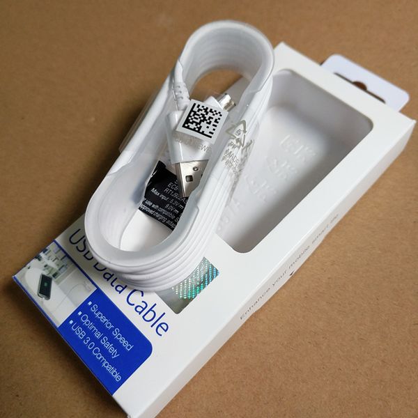 

Original USB Cables Fast Charger 2.1A 1.5m Fast Charging Sync Data wire Cord for Samsung s8 s8 plus with retail package