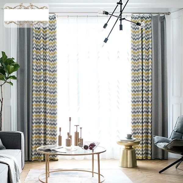 2019 Double Sided Stitching Printing Full Blackout Curtain Fabric