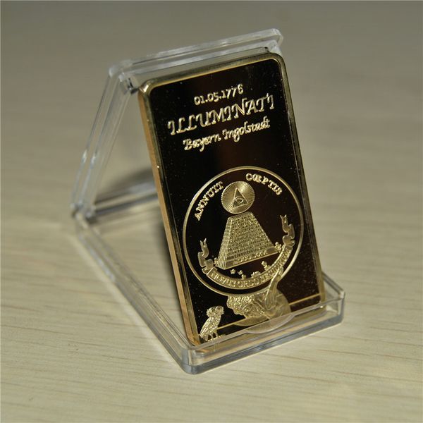 

the sample order lingot plaqué or ( gold plated bar ) - illuminati