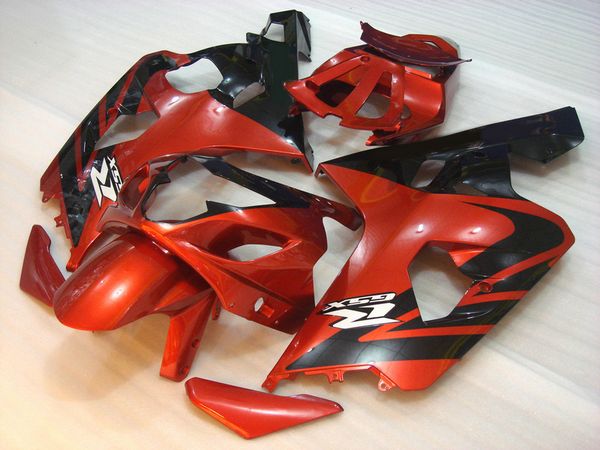 Venda quente kit faring para SUZUKI GSXR600 GSXR750 04 05 K4 aftermarket GSX-R600 / 750 2004 2005 carenagens vermelho preto conjunto IU78