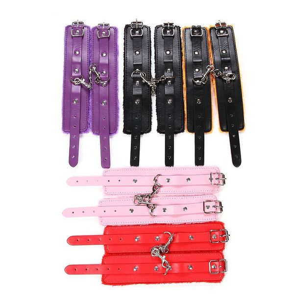 

slave black soft restraints leather games pu bondage womanizer hands toys restraints product products game y18110401