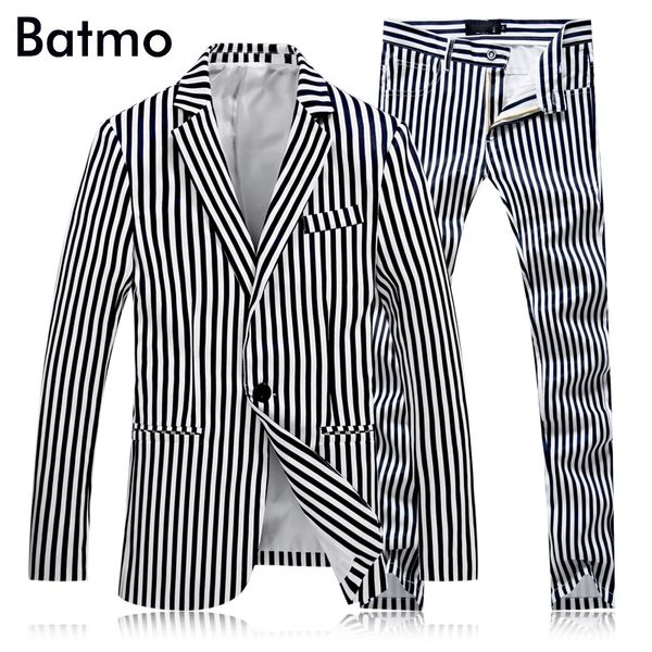 

2017 new arrival spring striped white wedding suits men,strip suits men,size m,,xl,xxl,xxxl,xxxxl jacket+pants, White;black
