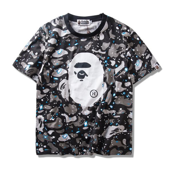 

2018 новый световой звезды камуфляж с короткими рукавами мужские футболки прилив б
