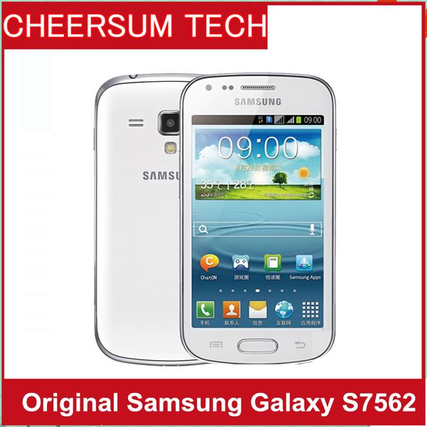 

S7562 Original phone Samsung galaxy Trend Duos s7562 dual sim cards GSM 3G 4.0'' Wifi GPS 5MP Camera Unlocked Cell phone Refurbished
