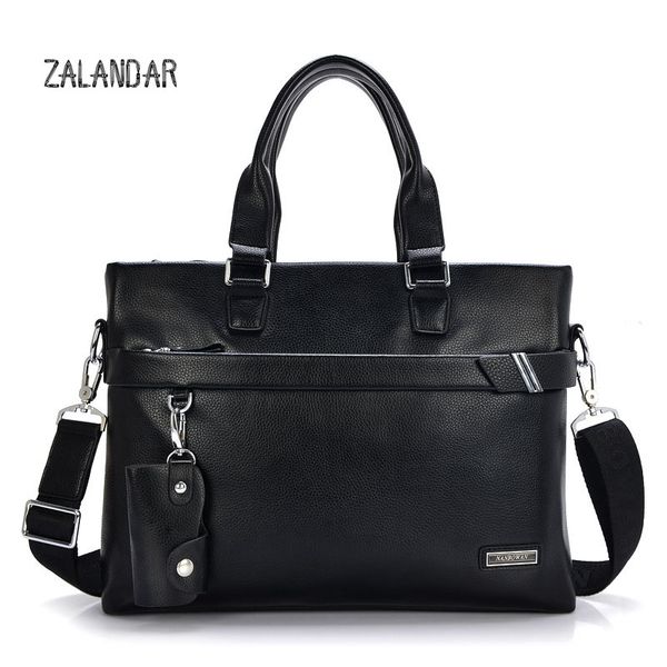 

2 set handbag men messenger bags pu leather man bags fashion male men's briefcase man casual shoulder bag 2017 fashoin zalandar