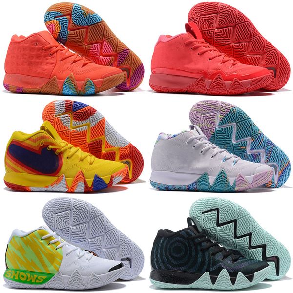 

2018 New Kyrie Irving 4 Basketball Shoes for Cheap Sale Sneakers Sports Mens Shoe Wolf Grey Team Red Outdoor Trainers BasketBall shoes