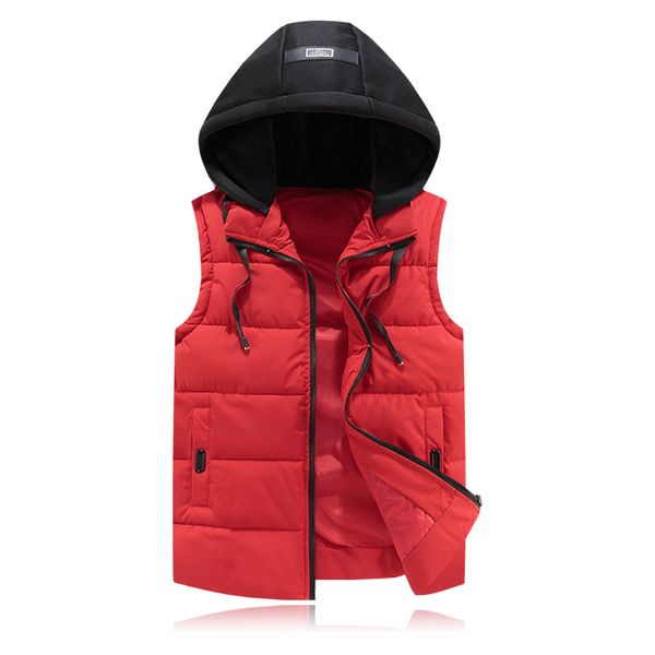 

hetobeto plus size 4xl men's new winter vest thermal sleeveless jackets men casual slim fit autumn vests men brand waistcoat, Black;white
