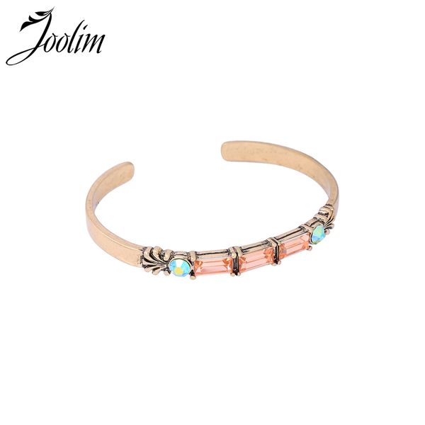 

joolim antique gold simple cuff bracelet fashion bracelet, White