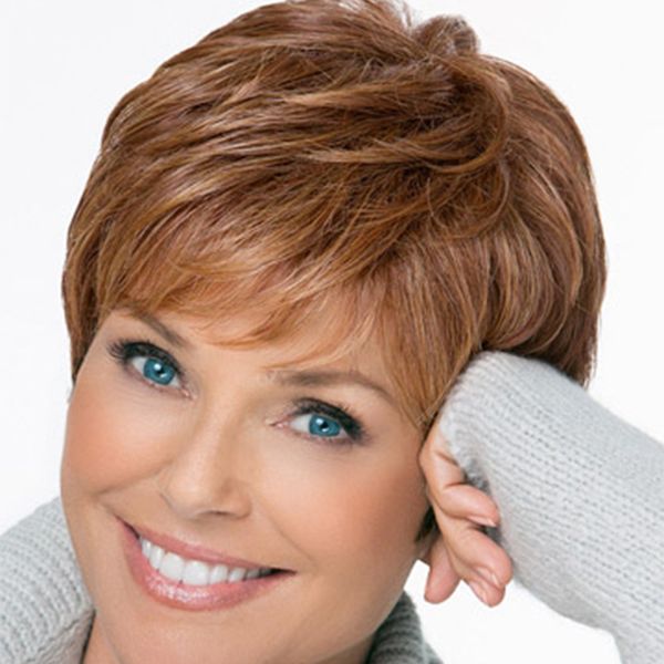 Hot Sale Hair Curly Products Beautiful Girls Cut Short Pixie Wigs