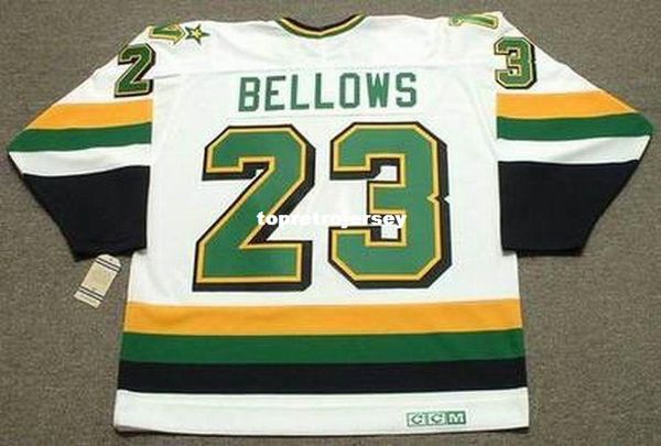 

wholesale mens brian bellows minnesota north stars 1991 ccm vintage home retro hockey jersey, Black;red